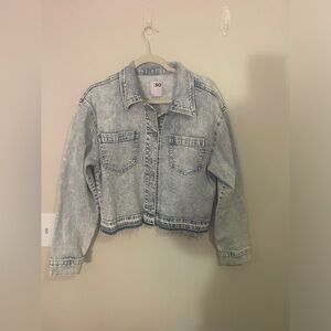 SO Women's Faded Blue Jean Jacket